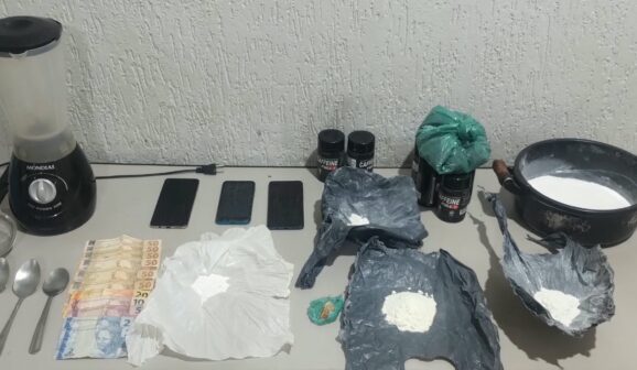 PM prende quatro por tráfico de drogas em Guaíra (Foto: O Diário de Barretos)