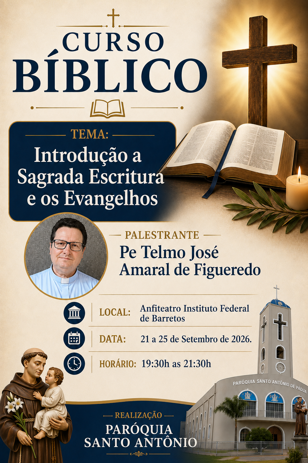 Curso Bíblico sobre a Sagrada Escritura recebe inscrições