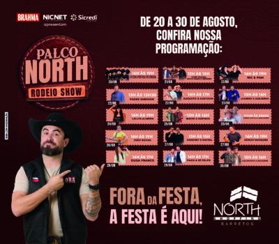 North Shopping intensifica o mês de agosto com campanha temática, ações, feiras, exposições e novas lojas 