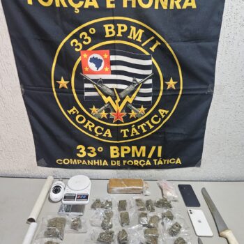 PM detém autor e apreende 1,1kg de maconha em Barretos (Foto: O Diário de Barretos)