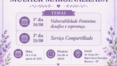 Pastoral da Mulher Marginalizada agenda seminário