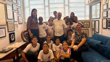 Alunos de escola municipal visitam sede do GMB