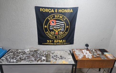 Polícia Militar apreende 4,3kg de entorpecentes (Foto: O Diário de Barretos)