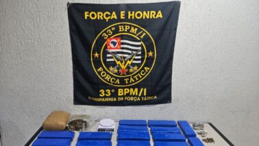 Polícia Militar detém autor e apreende 14kg de maconha em Barretos (Foto: O Diário de Barretos)