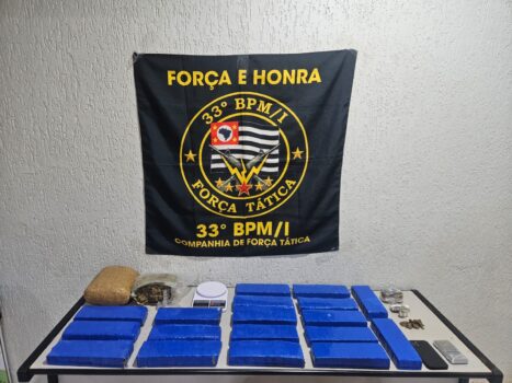 Polícia Militar detém autor e apreende 14kg de maconha em Barretos (Foto: O Diário de Barretos)