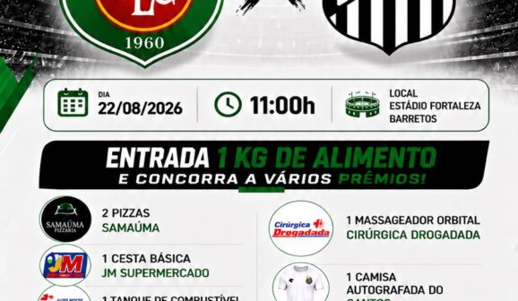 Tourinho enfrenta o Santos com arrecadação de alimentos