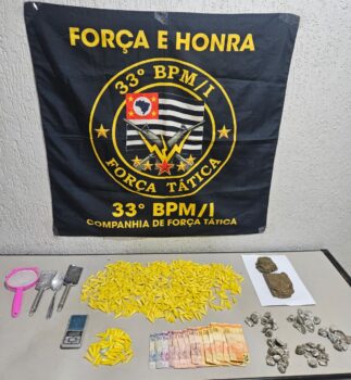 PM detém adolescente infrator por tráfico no conjunto Newton Sopa (Foto: O Diário de Barretos)