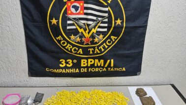 PM detém adolescente infrator por tráfico no conjunto Newton Sopa (Foto: O Diário de Barretos)