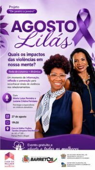 Casa da Mulher realiza roda de conversa sobre violência e saúde mental