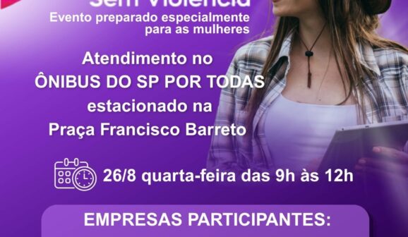 Feirão oferece vagas de emprego com ônibus de serviços na Praça