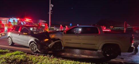 Acidente em alça de acesso da Faria Lima com vicinal Luiz Carlos Arutin (Foto: O Diário de Barretos)