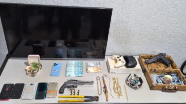 Polícia Militar detém autores e recupera objetos furtados em Guaíra (Foto: O Diário de Barretos)