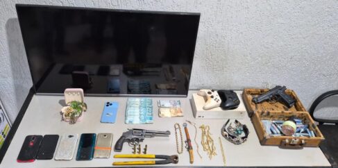 Polícia Militar detém autores e recupera objetos furtados em Guaíra (Foto: O Diário de Barretos)