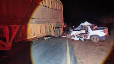 Condutor morre durante colisão na Vicinal Rene Vaz de Almeida (Foto: O Diário de Barretos)