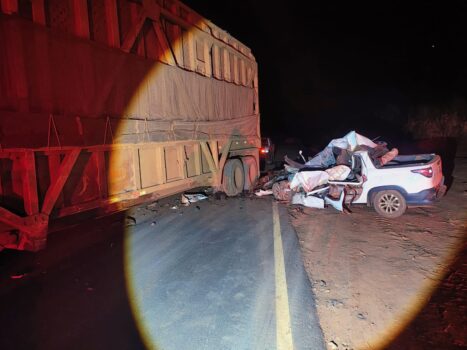 Condutor morre durante colisão na Vicinal Rene Vaz de Almeida (Foto: O Diário de Barretos)