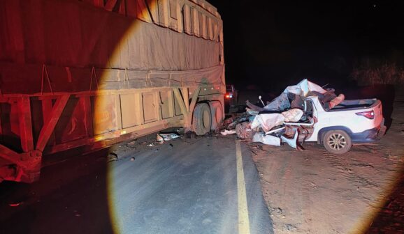 Condutor morre durante colisão na Vicinal Rene Vaz de Almeida (Foto: O Diário de Barretos)