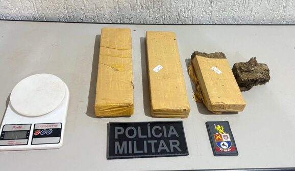 PM apreende mais de 3kg de maconha (Foto: O Diário de Barretos)