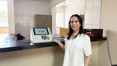 “A orientação é que o eleitor leve os números dos candidatos anotados porque facilitaa votação”