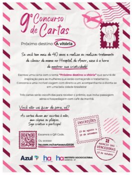 Concurso de cartas recebe inscrições até 19 de setembro