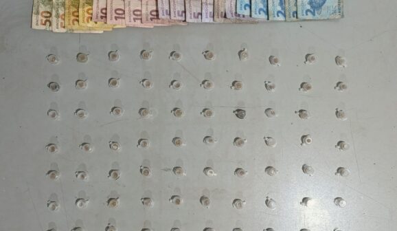 PM detém autor na prática de tráfico de entorpecente (Foto: O Diário de Barretos)