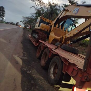 PM recupera retroescavadeira objeto de estelionato (Foto: O Diáriode Barretos)