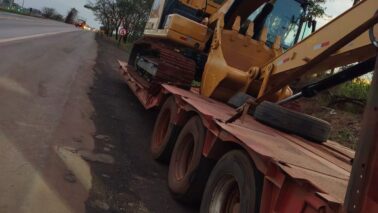 PM recupera retroescavadeira objeto de estelionato (Foto: O Diáriode Barretos)