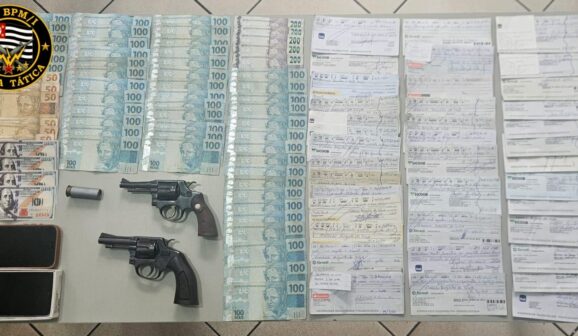 PM detém autor por agiotagem e posse irregular de arma (Foto: O Diário de Barretos)