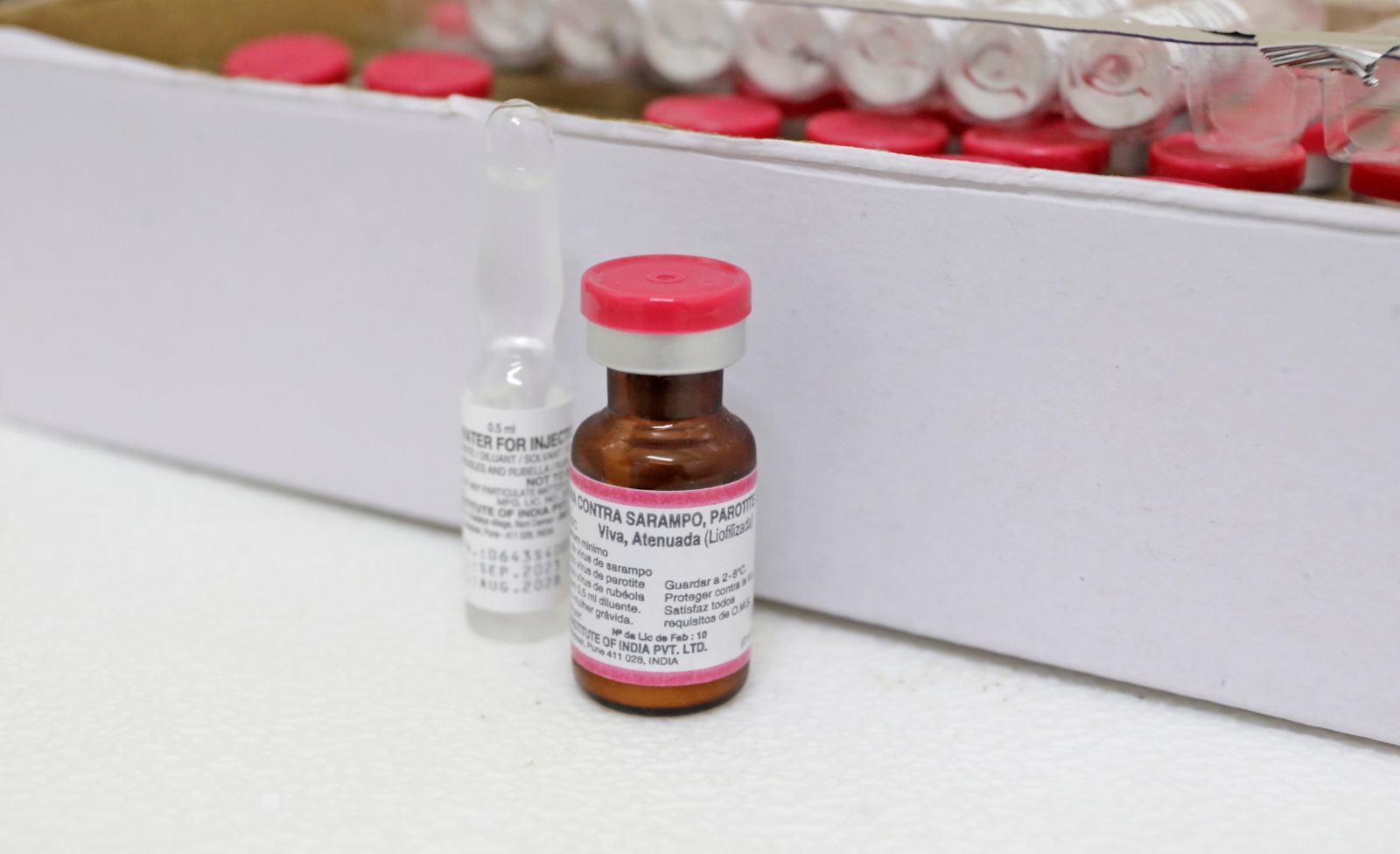 Município atinge meta da primeira dose contra o sarampo