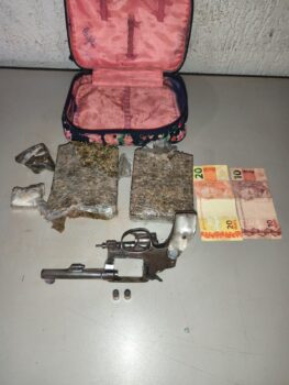 PM detém autor por violência doméstica, tráfico e porte ilegal de arma (Foto: O Diário de Barretos)