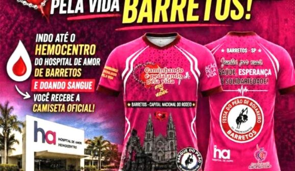 Quem ainda não fez a doação de sangue no Hemonúcleo do Hospital de Amor tem até este domingo (20) para realizar o procedimento e receber o voucher que dá direito a uma camiseta da 1ª edição da Campanha Caminhando e Pedalando pela Vida.