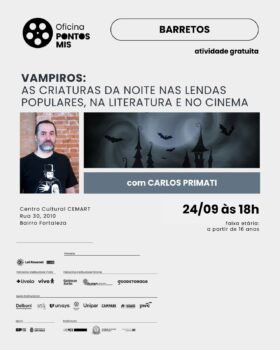 Cemart recebe oficina sobre vampiros no cinema e na literatura
