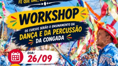 Workshop de Congada será realizado no sábado