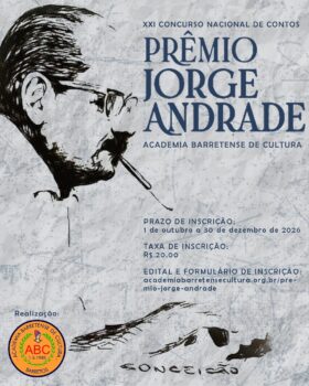 Academia Barretense abre inscrições para Concurso Nacional de Contos
