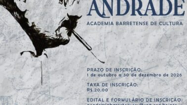 Academia Barretense abre inscrições para Concurso Nacional de Contos