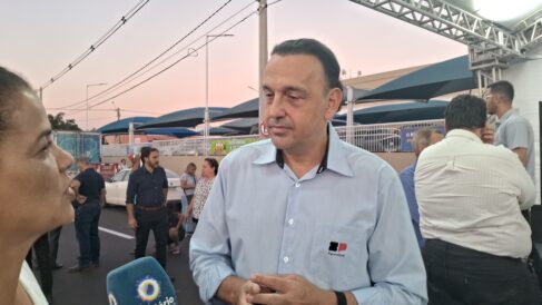 Felício durante a inauguração da avenida Necker no mês de junho em Barretos (Foto: O Diário)