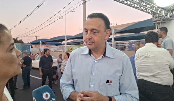 Felício durante a inauguração da avenida Necker no mês de junho em Barretos (Foto: O Diário)