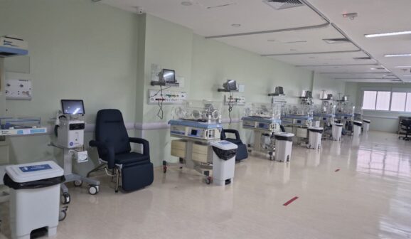 Vista do novo setor de atendimento neonatal no Hospital Regional de Bebedouro