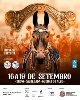 Evento será de 16 a 19 de setembro no Rancho Nossa Senhora de Guadalupe e tem entrada gratuita