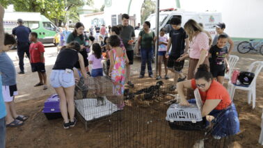 O Fundo Social de Solidariedade realizou neste sábado (10), uma série de atividades no Recinto Paulo de Lima Correa, em mais uma edição do Sabadão Solidário