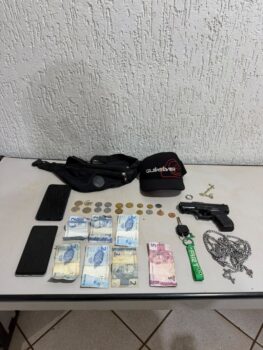 Assaltante é detido pela PM após praticar dois roubos em Barretos (Foto: O Diário de Barretos)