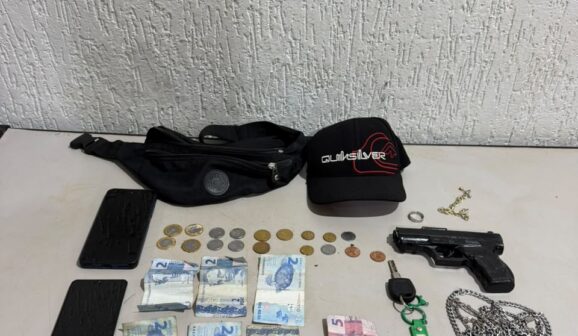 Assaltante é detido pela PM após praticar dois roubos em Barretos (Foto: O Diário de Barretos)