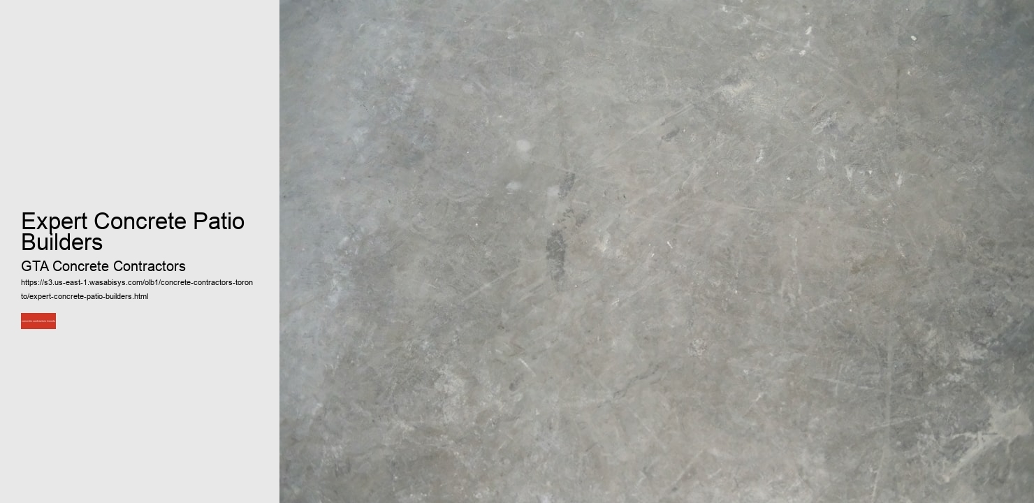 Expert Concrete Patio Builders