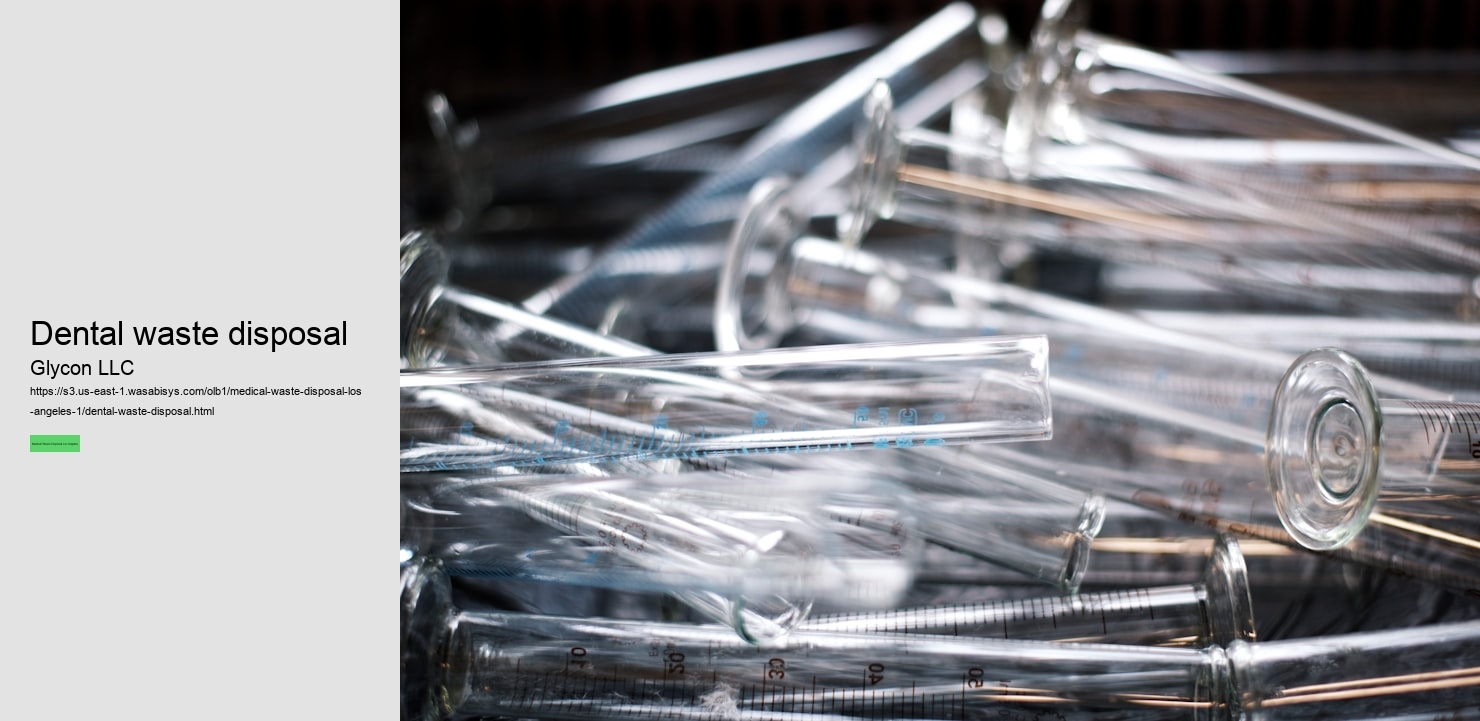 Dental waste disposal