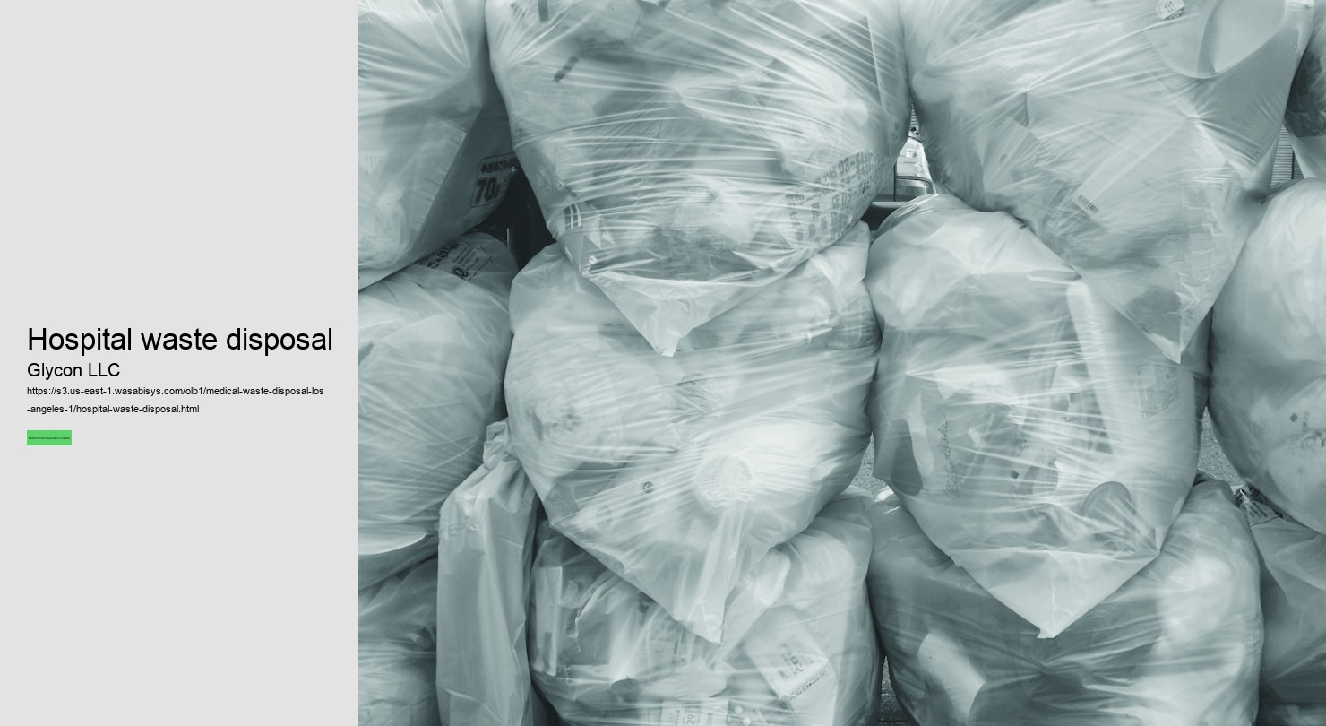 Hospital waste disposal