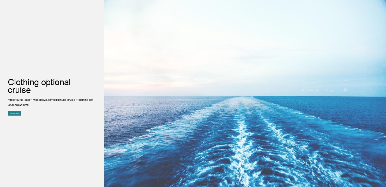 clothing optional cruise  