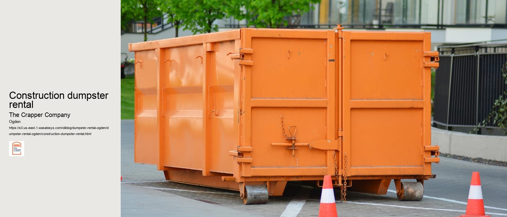 construction dumpster rental