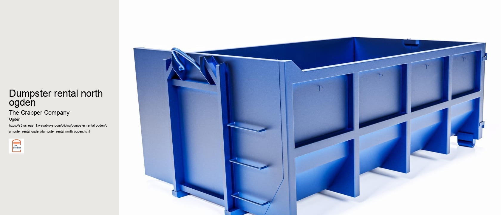 dumpster rental north ogden