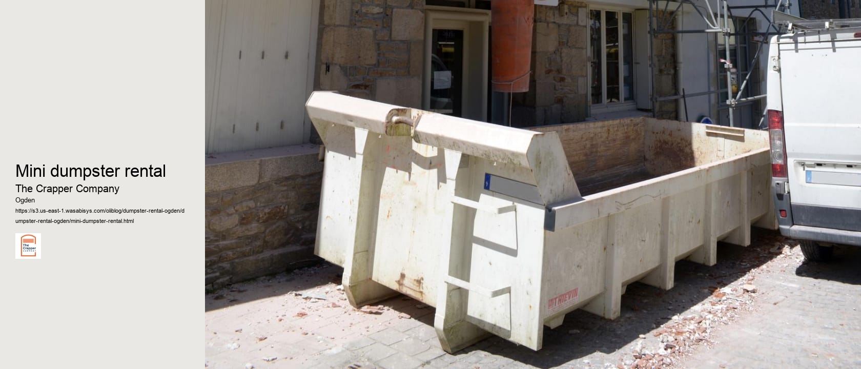 mini dumpster rental