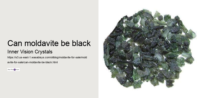 can moldavite be black