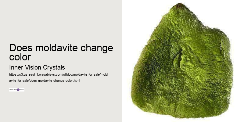 does moldavite change color